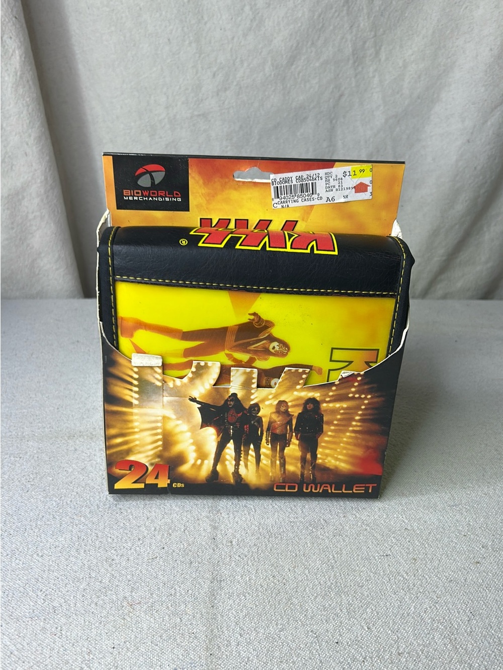 Kiss Yellow and Black CD Wallet - 24 Disc Storage